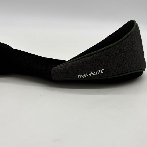 Top Flite Gamer Golf Club Headcover‎ Green Gray Tail Sock 5W Wood Driver Golfing - Picture 3 of 7